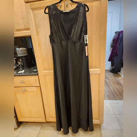 BLACK TAPE Womens Black Unlined Sleeveless Maxi Cocktail Shift Dress XL NWT - Picture 4 of 11